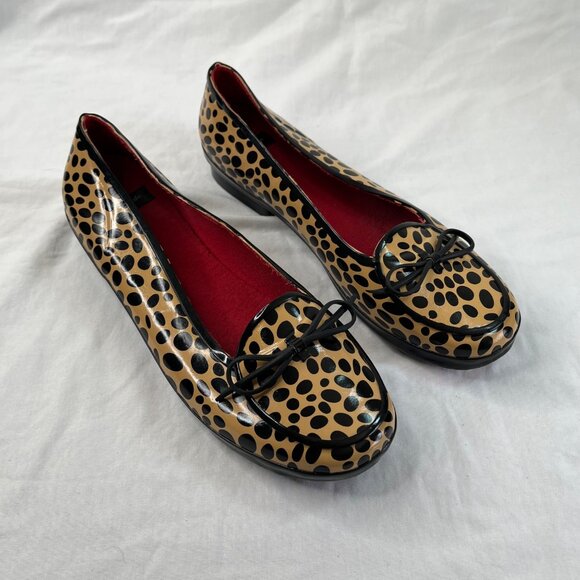 Kate Spade Vintage Leopard Print Slogger Bow Loafers Size 9 - Picture 2 of 8